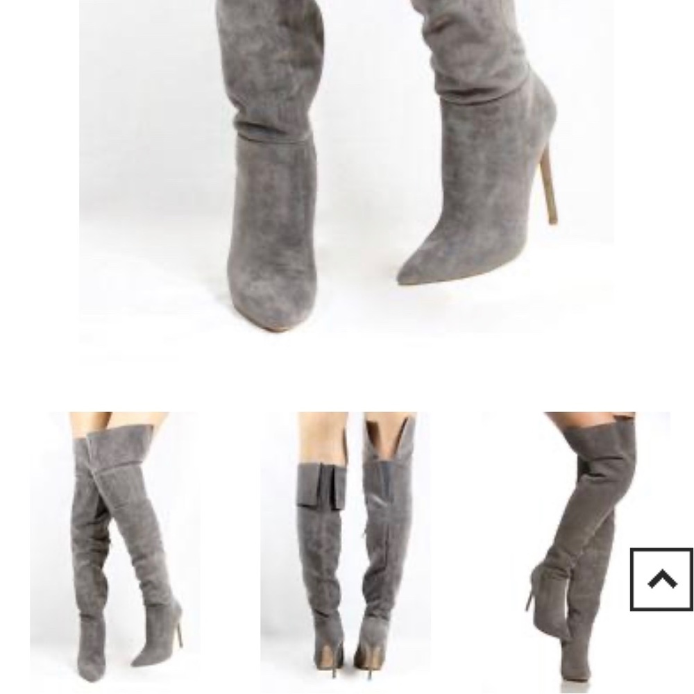 🔥Thigh High Grey Boits, Size 11
